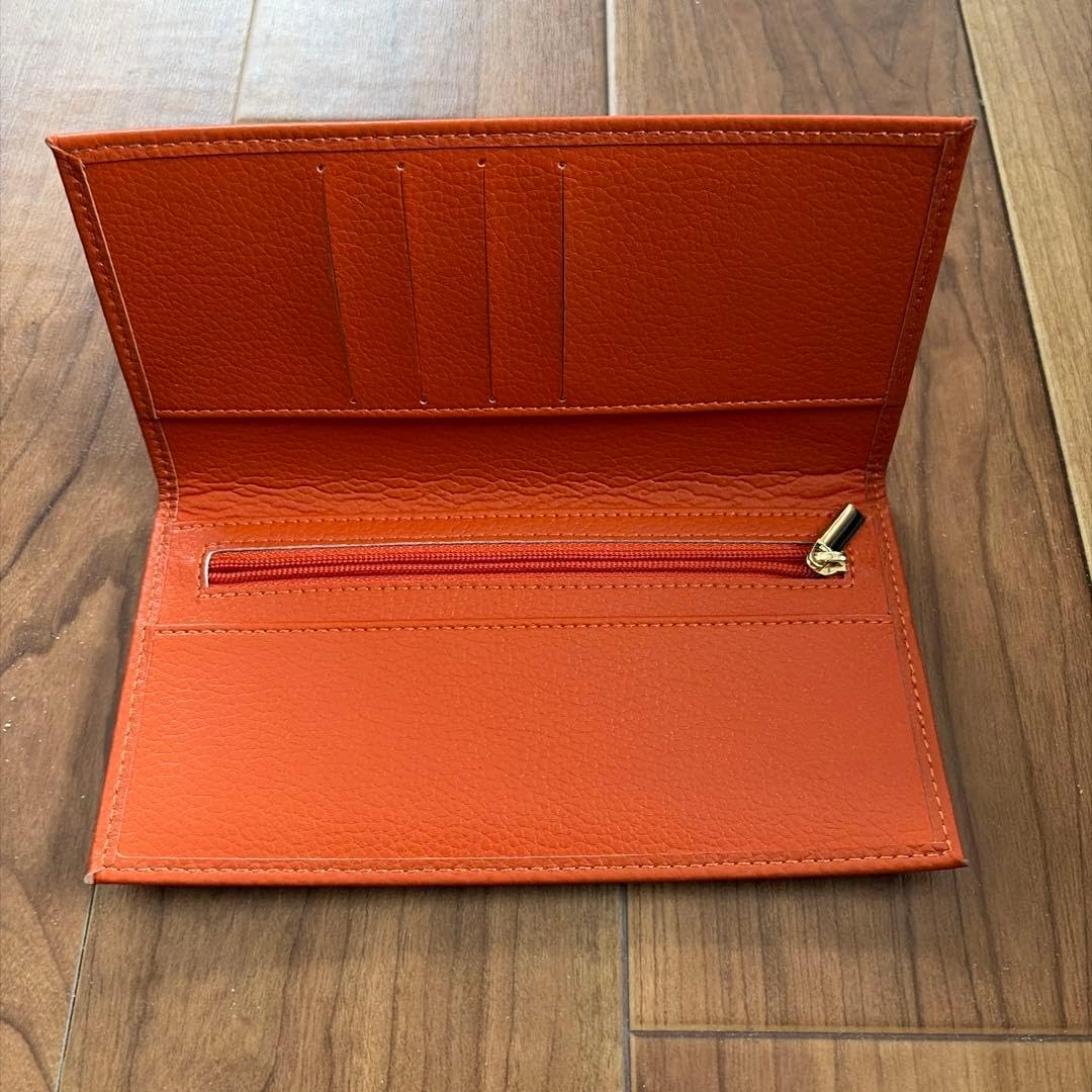 Amazon.co.jp: 皇居 長財布 オレンジ : ファッション
